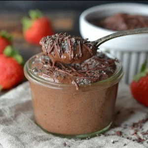 chocolate chia pudding high protein dessert 1