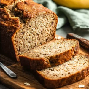 high protein banana bread loaf