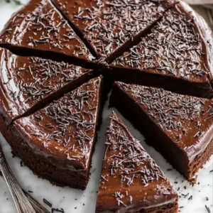 high protein chocolate ganache cake 1