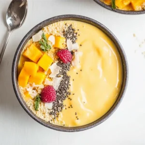mango protein smoothie bowl 1